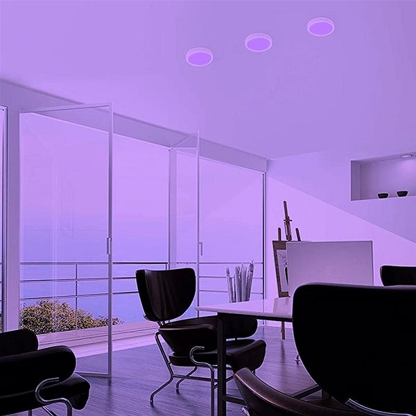 Ceiling Light Eglo - LED RGBW Dimmable Ceiling Light FUEVA-C LED/15,6W/230V Bluetooth Features/technology