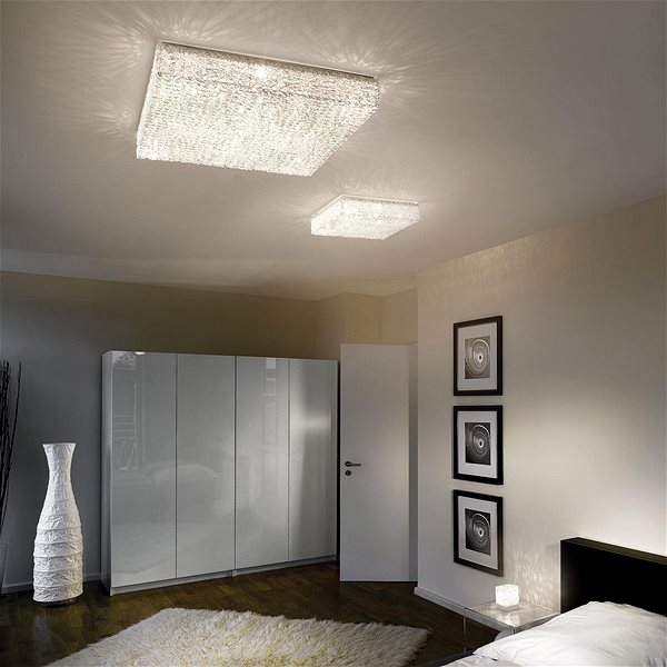 Ceiling Light Ideal Lux - Crystal Ceiling Lamp QUADRO 12xG9/40W/230V Lifestyle