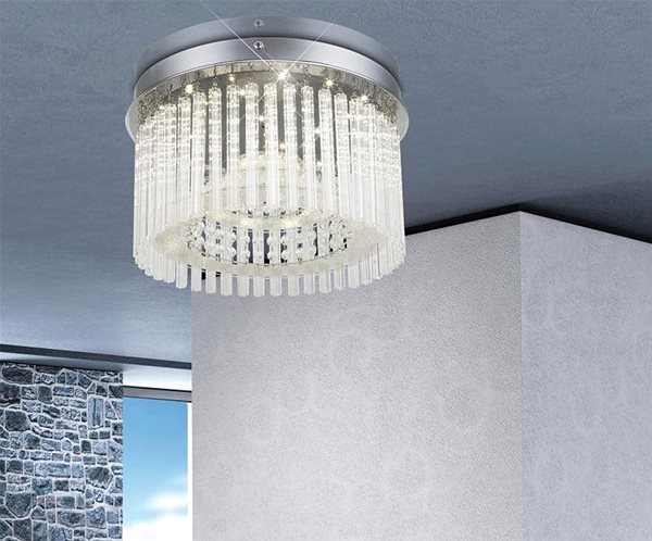 Ceiling Light Globo - LED Crystal Ceiling Light LED/18W/230V Lifestyle