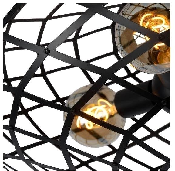 Ceiling Light Lucide 21117/65/30 - Ceiling Light WOLFRAM 3xE27/60W/230V Black Features/technology