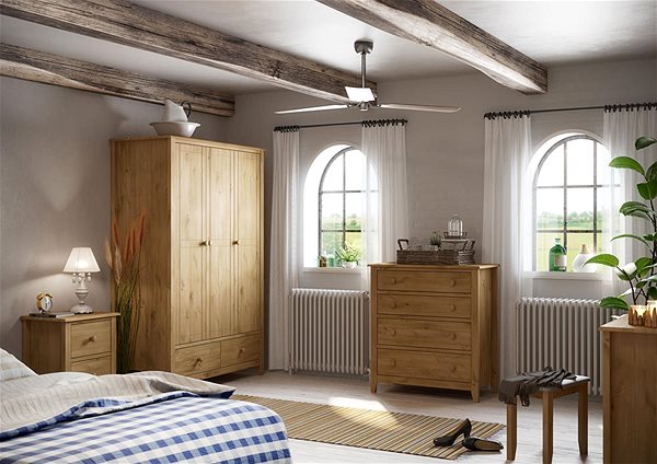 Íróasztal DANISH STYLE Hellen 110 cm, természetes fa ...