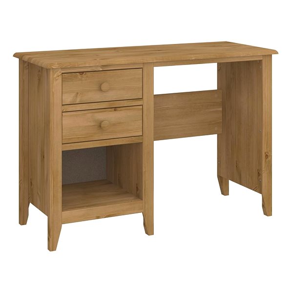 Íróasztal DANISH STYLE Hellen 110 cm, természetes fa ...