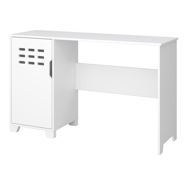 Písací stôl DANISH STYLE Levon 120 cm, biely ...