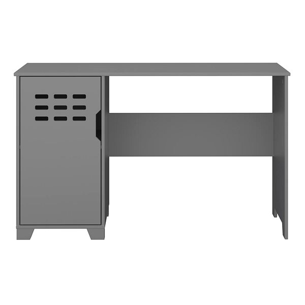 Písací stôl DANISH STYLE Levon 120 cm, sivý ...