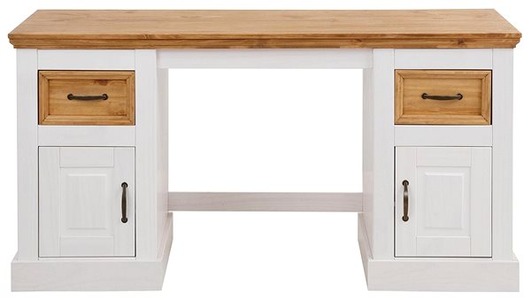 Písací stôl DANISH STYLE Yvet 150 cm, biely ...
