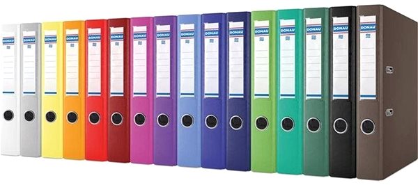 Ring Binder DONAU Rainbow A4 50mm Turquoise Features/technology