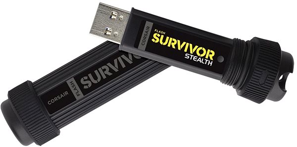 Flash Drive Corsair Flash Survivor Stealth 512GB Lateral view