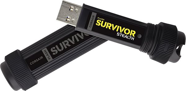 USB kľúč Corsair Flash Survivor Stealth 1 TB Bočný pohľad