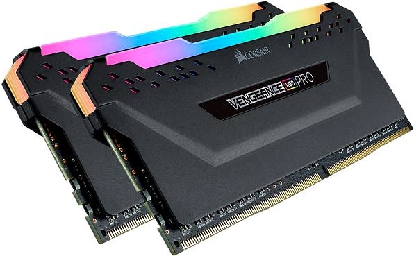 Operačná pamäť Corsair 32GB KIT DDR4 3200 MHz CL16 Vengeance RGB PRO čierna Bočný pohľad