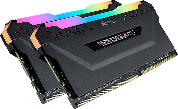 RAM Corsair 64GB KIT DDR4 3200MHz CL16 Vengeance RGB PRO. Black Lateral view