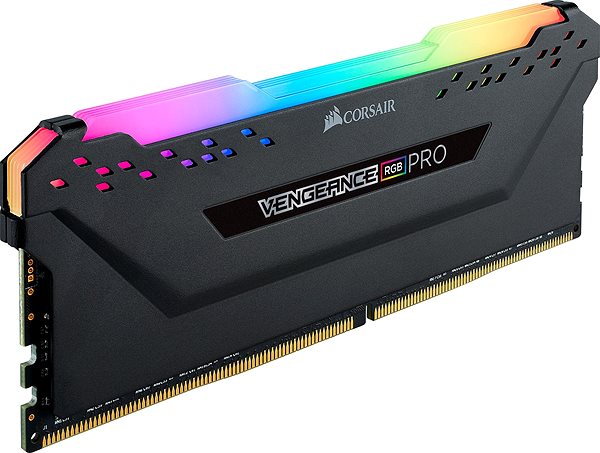 RAM Corsair 16GB DDR4 3600MHz CL18 Vengeance RGB PRO Series Lateral view