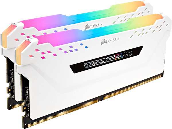RAM memória Corsair 16GB KIT DDR4 3600MHz CL18 Vengeance RGB PRO - fehér Oldalnézet