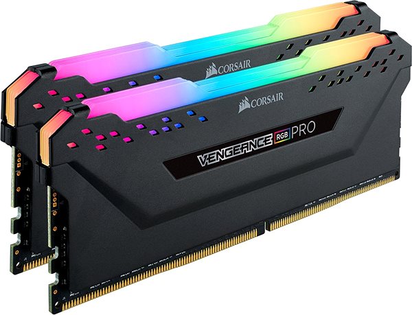 RAM memória Corsair 32GB KIT DDR4 3600MHz CL18 Vengeance RGB PRO fekete Oldalnézet