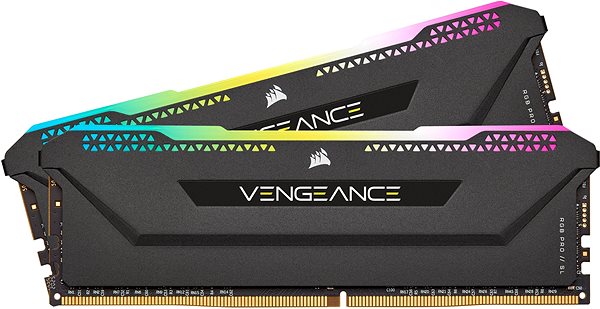 RAM memória Corsair 16GB KIT DDR4 3200MHz CL16 VENGEANCE RGB PRO SL Black Jellemzők/technológia