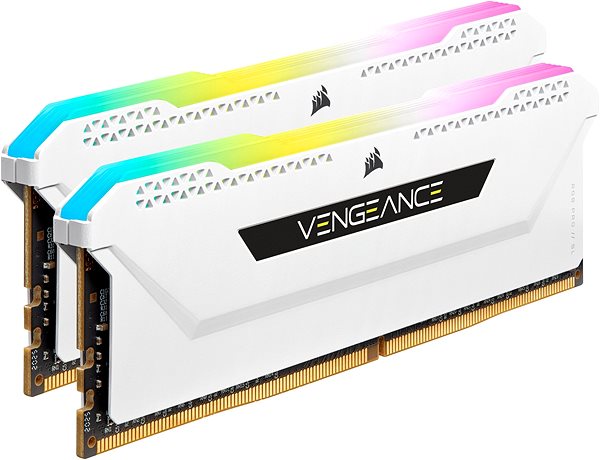 RAM memória Corsair 16GB KIT DDR4 3600MHz CL18 VENGEANCE RGB PRO SL White Oldalnézet