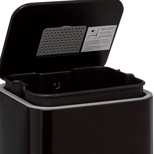 Rubbish Bin 5Five Metal waste bin - black, 30 l ...