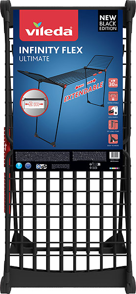 Ruhaszárító VILEDA Infinity Flex Black Edition 30m ...