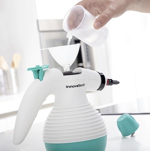 Innovagoods Steany 9-in-1 multifunctional handheld steam cleaner.