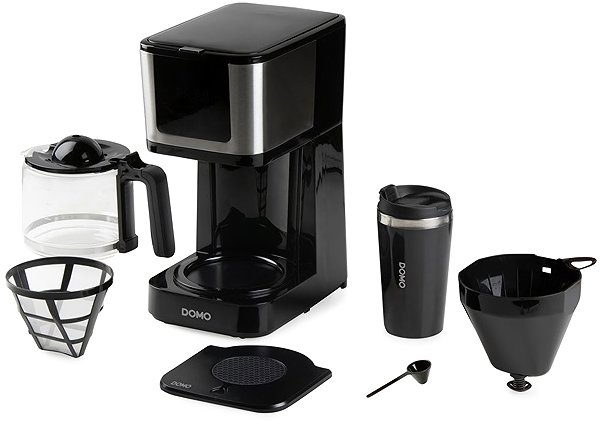 Filterkaffeemaschine DOMO DO733K 2in1 mit Thermobecher ...