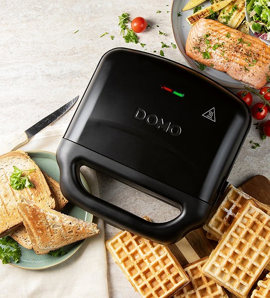 Sandwich Maker DOMO Sandwich maker XL 3 in 1 for sandwich / waffle / grill DO9291C ...