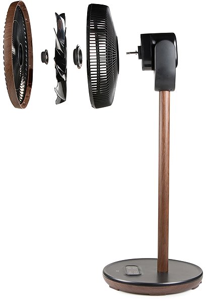 Ventilator DOMO DO8155 Standventilator mit 3D-Oszillation - Wood Style ...