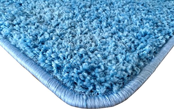 Koberec Kusový koberec Color shaggy modrý ovál 80 × 150 cm ...