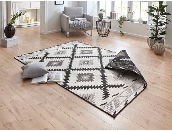 Koberec Kusový koberec Twin Supreme 103429 Malibu black creme 80 × 150 cm ...