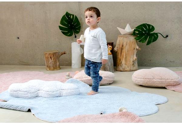 Koberec Prírodný koberec, ručne tkaný Puffy Dream mrak 110 × 170 cm ...