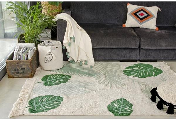 Koberec Prírodný koberec, ručne tkaný Tropical Green 140 × 200 cm ...