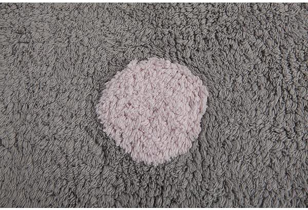 Koberec Prírodný koberec, ručne tkaný Tricolor Polka Dots Grey-Pink 120 × 160 cm ...