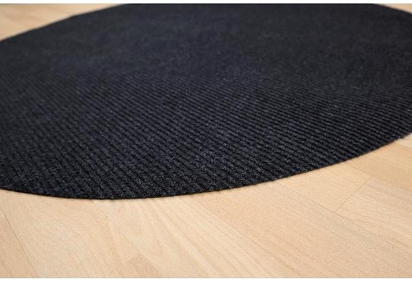 Koberec Kusový koberec Quick step antracit okrúhly 160 × 160 cm ...