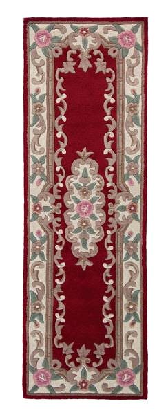 Koberec Ručne všívaný kusový koberec Lotus premium Red 75 × 150 cm ...