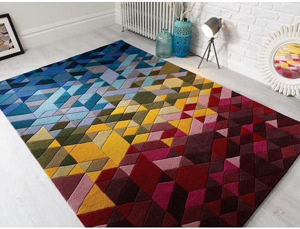 Koberec Ručně všívaný kusový koberec Illusion Kingston Multi 120 × 170 cm ...