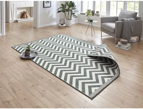 Koberec Kusový koberec Twin Supreme 103436 Palma Green creme 80 × 250 cm ...