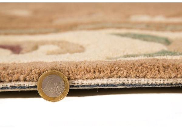 Koberec Ručne všívaný kusový koberec Lotus premium Fawn kruh 120 × 120 cm ...
