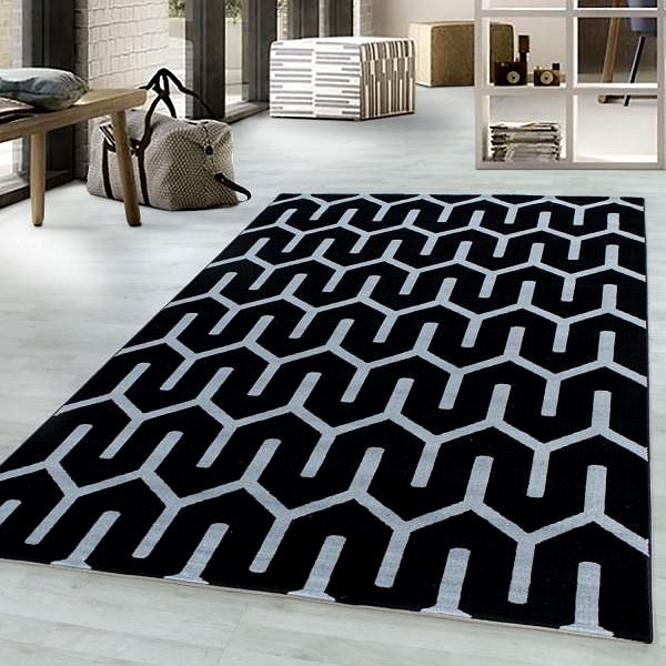 Koberec Kusový koberec Costa 3524 black 140 × 200 cm ...