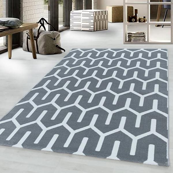 Koberec Kusový koberec Costa 3524 grey 80 × 150 cm ...