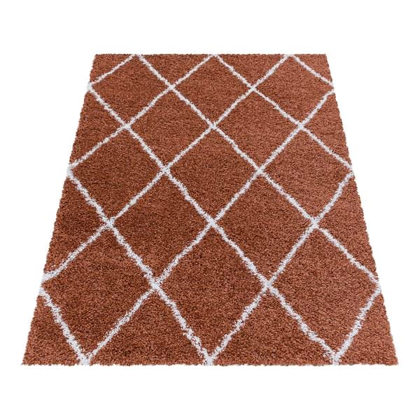 Koberec Kusový koberec Alvor Shaggy 3401 terra 60 × 110 cm ...