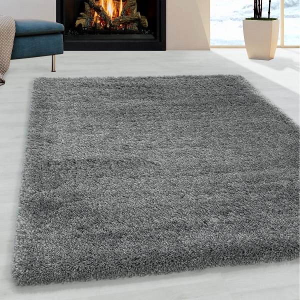 Koberec Kusový koberec Fluffy Shaggy 3500 light grey 80 × 250 cm ...