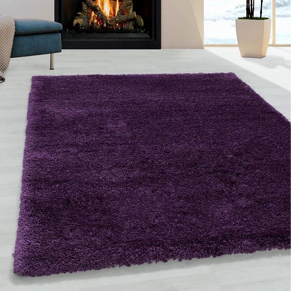 Koberec Kusový koberec Fluffy Shaggy 3500 lila 80 × 250 cm ...