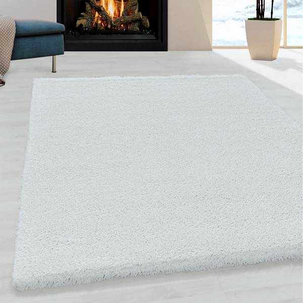 Koberec Kusový koberec Fluffy Shaggy 3500 white 80 × 150 cm ...
