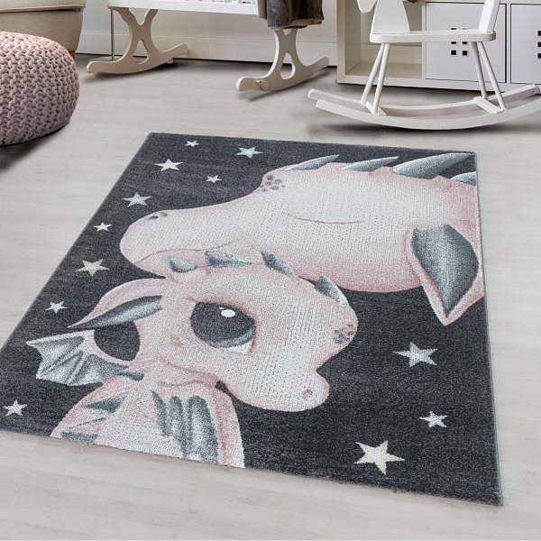 Koberec Dětský kusový koberec Funny 2107 pink 140 × 200 cm ...
