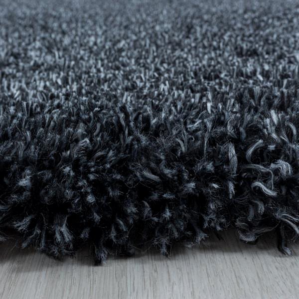 Koberec Kusový koberec Fluffy Shaggy 3500 anthrazit kruh 80 × 80 o cm ...