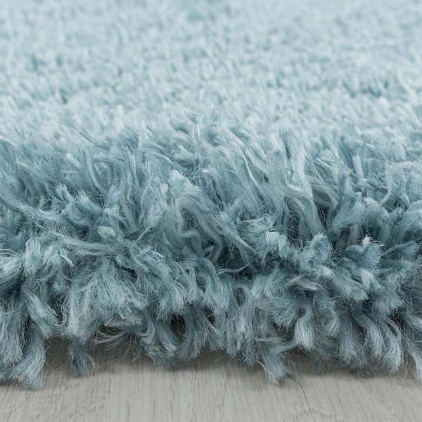 Koberec Kusový koberec Fluffy Shaggy 3500 blue kruh 80 × 80 cm ...