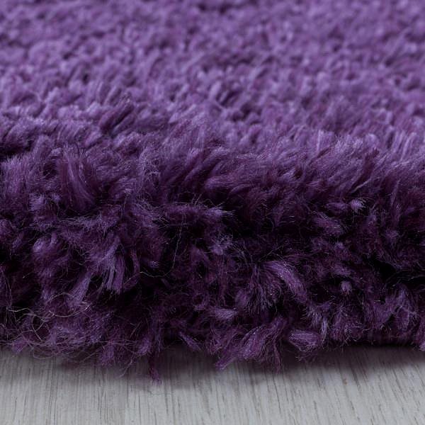 Koberec Kusový koberec Fluffy Shaggy 3500 lila kruh 80 × 80 o cm ...