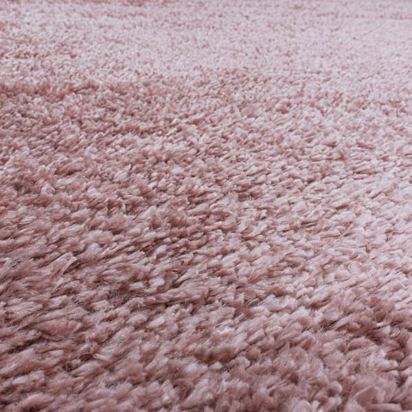 Koberec Kusový koberec Fluffy Shaggy 3500 rose kruh 80 × 80 o cm ...