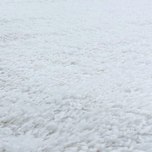 Koberec Kusový koberec Fluffy Shaggy 3500 white kruh 160 × 160 cm ...