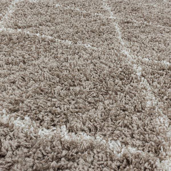 Koberec Kusový koberec Alvor Shaggy 3401 beige kruh 80 × 80 o cm ...