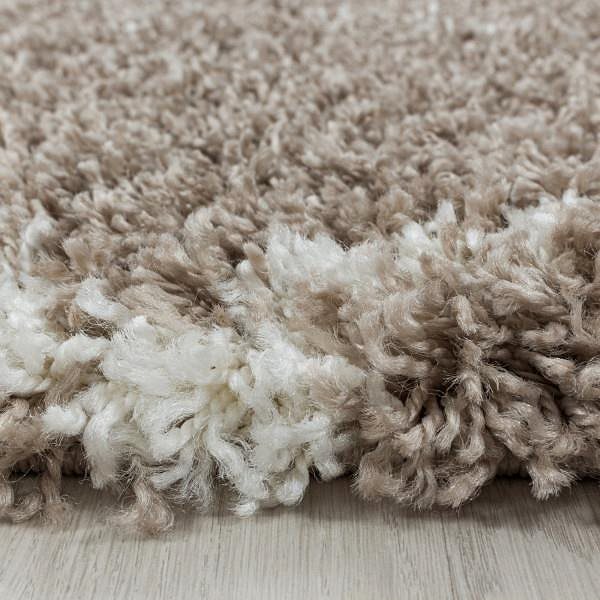 Koberec Kusový koberec Alvor Shaggy 3401 beige kruh 80 × 80 o cm ...