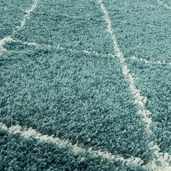 Koberec Kusový koberec Alvor Shaggy 3401 blue kruh 80 × 80 o cm ...